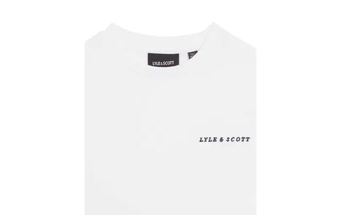 Lyle & Scott - TSB2012V Script Embroided Tee - 626 White