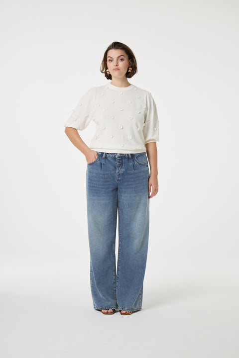 Fabienne Chapot - Top CLTPUL76SS251003 - 1003 Cream White