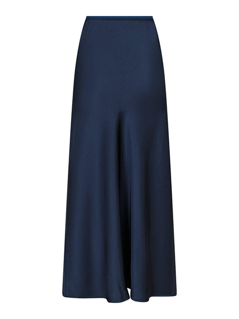 Neo noir - Vicky heavy sateen skirt - 678 Midnight blue