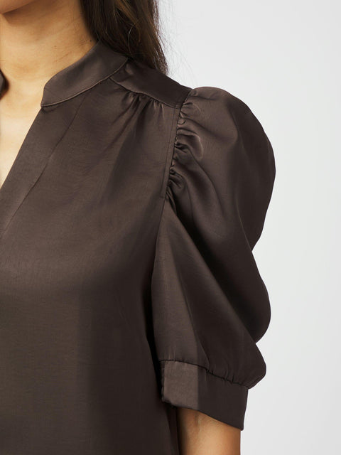 Neo noir - Roella heavy sateen - 676 Dark brown