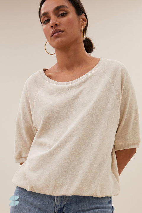 By Bar - Neva slub top 101009 - 232 Almond