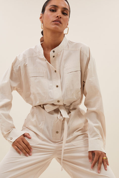 By Bar - Esra poplin suit 25118304 - 232 Almond
