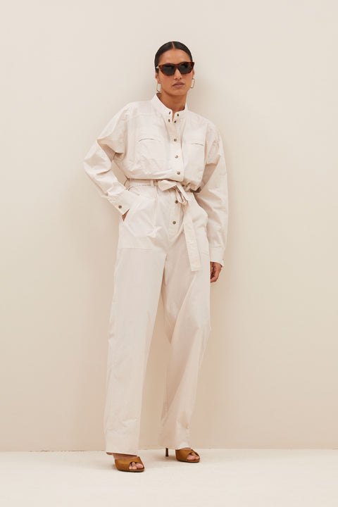 By Bar - Esra poplin suit 25118304 - 232 Almond
