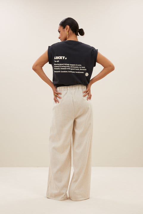 By Bar - Uma pants 25118012 - 250 Sand stripe