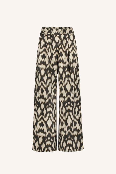 By Bar - Broek Benji brown batik 25118013 - 251 Brown batik