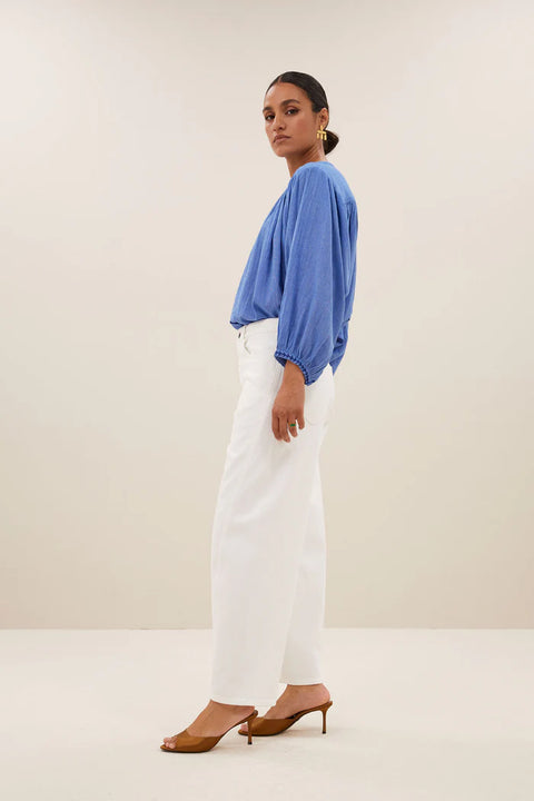 By Bar - Becky athia blouse 25112048 - Sapphire blue 6012