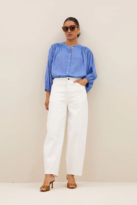 By Bar - Becky athia blouse 25112048 - Sapphire blue 6012