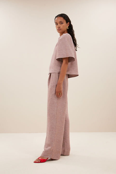 By Bar - Blake gloss blouse 25112044 - 294 Mellow rose