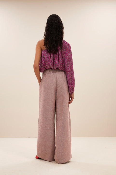 By Bar - Benji gloss pants 25118038 - 294 Mellow rose