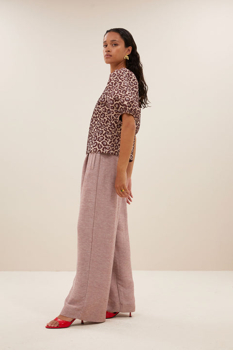By Bar - Jet blouse 25112025 - 298 Pink cheetah print