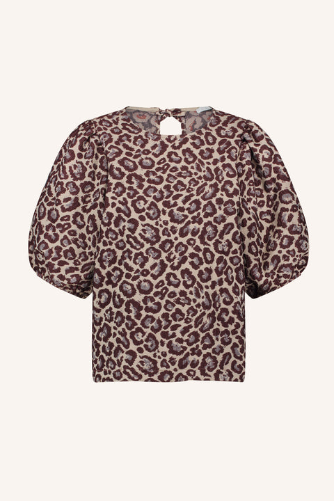 By Bar - Jet blouse 25112025 - 298 Pink cheetah print