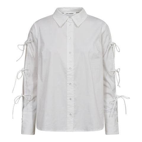Co couture - PoppyCC Tie sleeve shirt - 4000 White