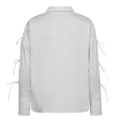 Co couture - PoppyCC Tie sleeve shirt - 4000 White