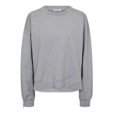Co couture - 37031 StudCC fringe sweat - 138 Light grey
