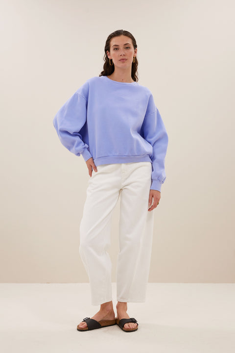 By Bar - Bibi natural sweater 25118925 - Violet blue 588