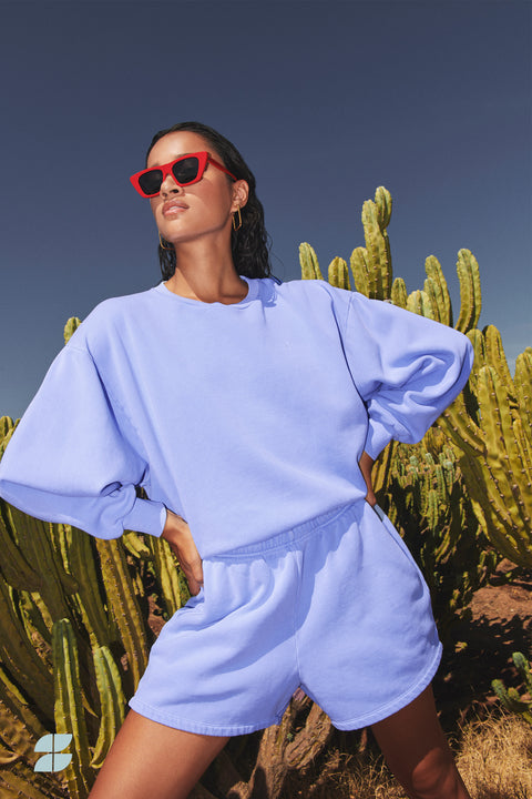 By Bar - Bibi natural sweater 25118925 - Violet blue 588