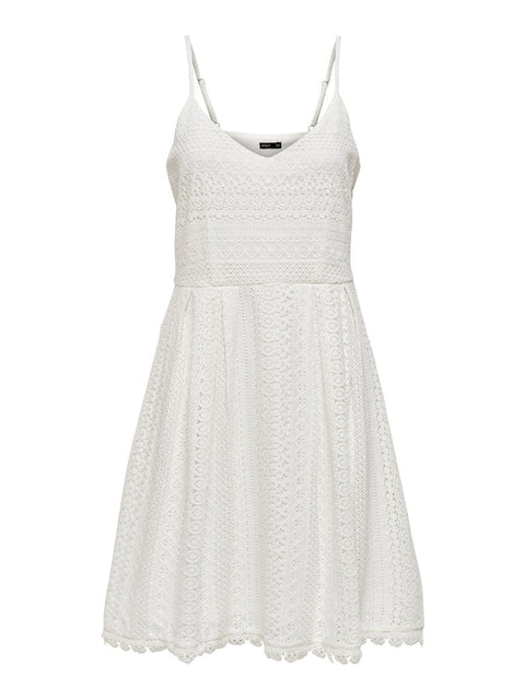 Only - 15204799 ONLHELENA LACE S/L SH - Cloud Dancer