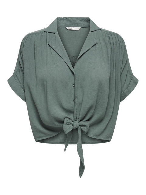 Only - 15281497 ONLPAULA LIFE S/S TIE - Balsam Green