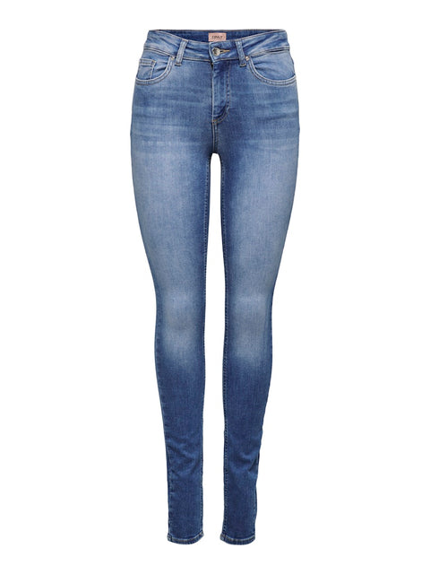 Only - Blush life mid sk 15225794 - Medium blue denim L32