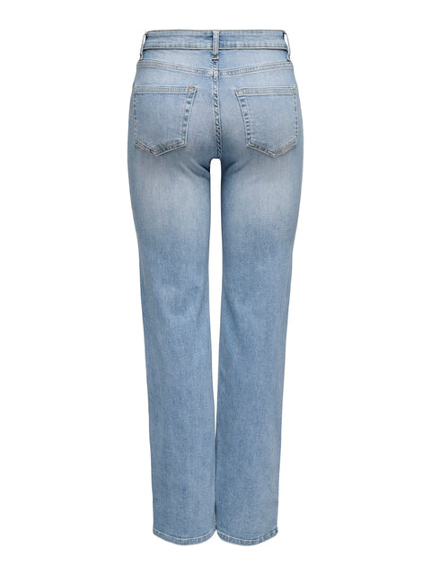Only - 15337794 ONLBLUSH MID STRAIGHT - Light Blue De 32