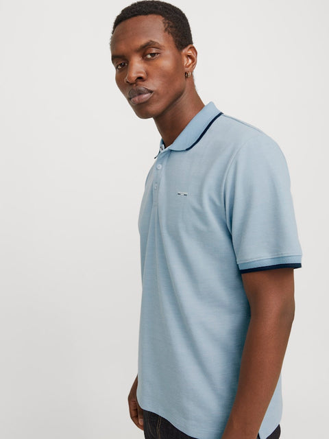 Jack & Jones - 12274681 JPRBLUALVES SS POLO N - Ashley Blue
