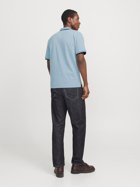 Jack & Jones - 12274681 JPRBLUALVES SS POLO N - Ashley Blue