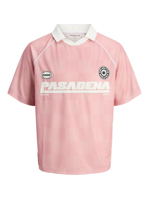 Jack & Jones - 12278700 JCOLIDO AOP MESH OPEN - Pink Icing/Grey