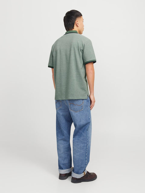 Jack & Jones - 12274681 JPRBLUALVES SS POLO N - Dark Ivy