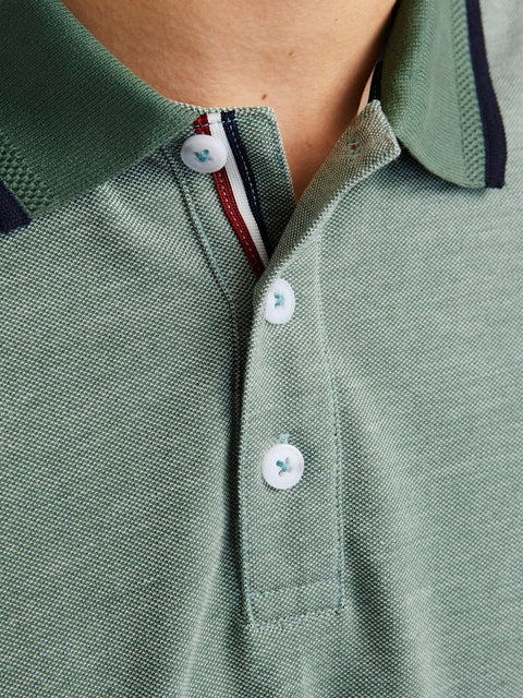 Jack & Jones - 12274681 JPRBLUALVES SS POLO N - Dark Ivy