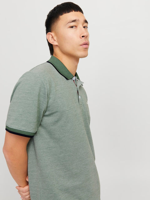 Jack & Jones - 12274681 JPRBLUALVES SS POLO N - Dark Ivy