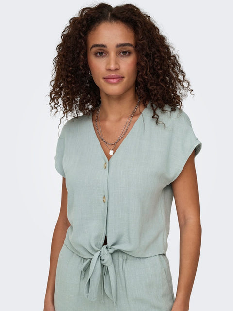 Only - 15322270 ONLSIESTA SS KNOT LIN - Abyss