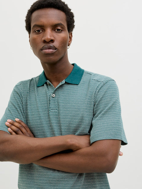 Jack & Jones - 12283823 JCOLATIM POLO SS SMU - Deep Teal