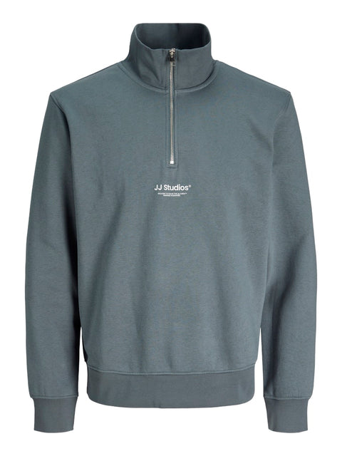 Jack & Jones - 12278793 JJESOHO SWEAT QUARTER - Stormy Weather