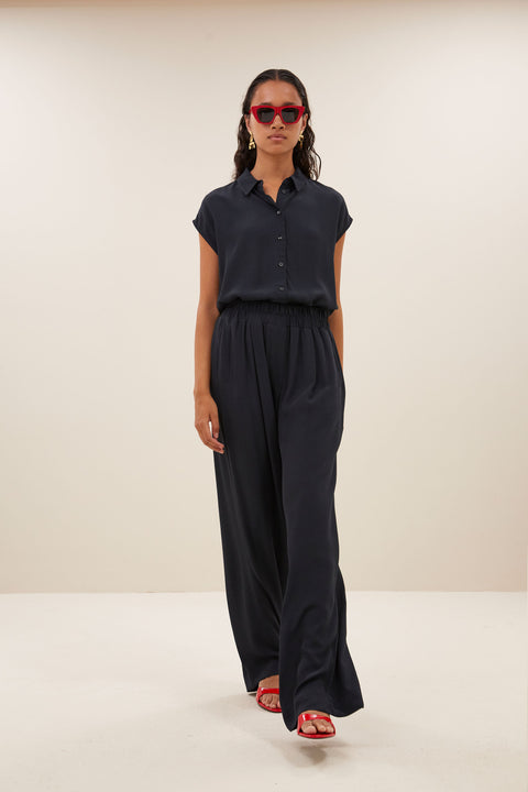 By Bar - Kiek viscose top 25112075 - 701 Graphite