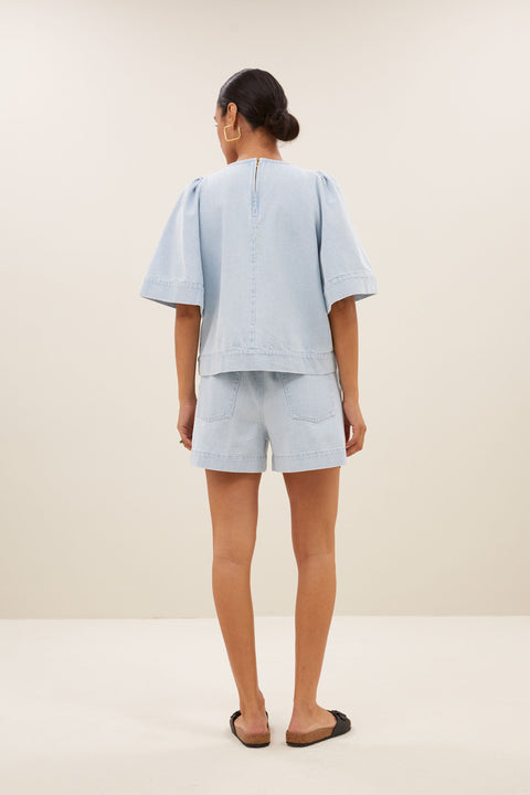By Bar - Olivia bleached denim 25112003 - Bleached denim 710