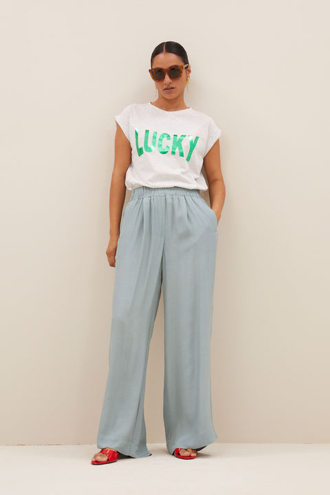 By Bar - Thelma lucky top - Light grey melee 815