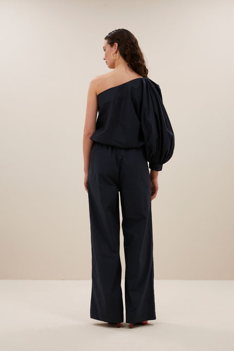 By Bar - Bella poplin blouse 25112053 - Midnight 856