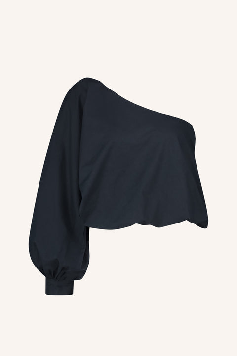By Bar - Bella poplin blouse 25112053 - Midnight 856