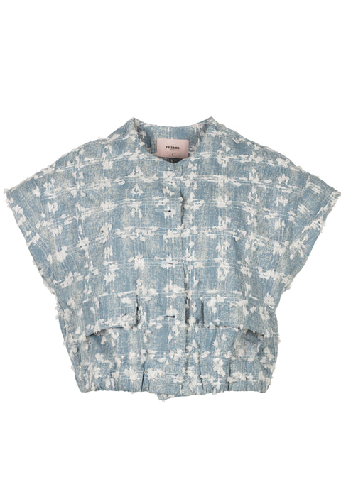 Freebird Icons - Gilet Gelena - Light blue