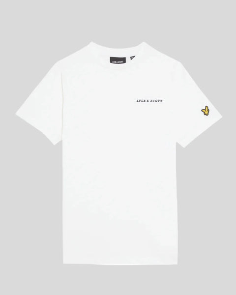 Lyle & Scott - TSB2012V Script Embroided Tee - 626 White
