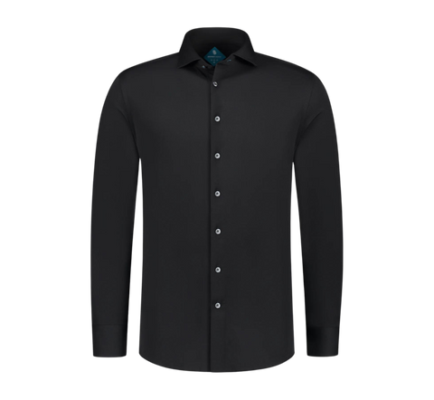 District Indigo - 7.31.025.780 Hemd LM Pique - 020 Black