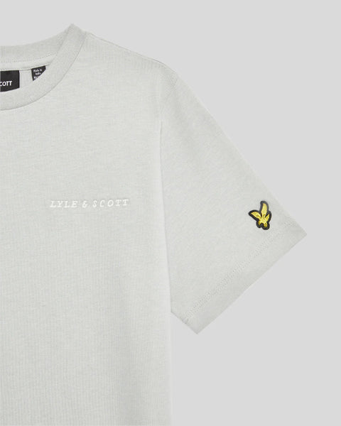 Lyle & Scott - TSB2012V Script Embroided Tee - X570 Grey Mirage