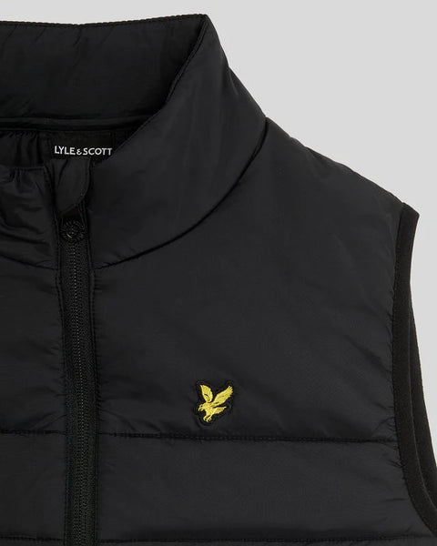 Lyle & Scott - JKB2001V Wadded Gilet - Z865 Jet Black