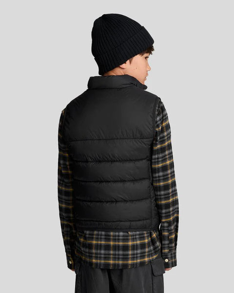 Lyle & Scott - JKB2001V Wadded Gilet - Z865 Jet Black