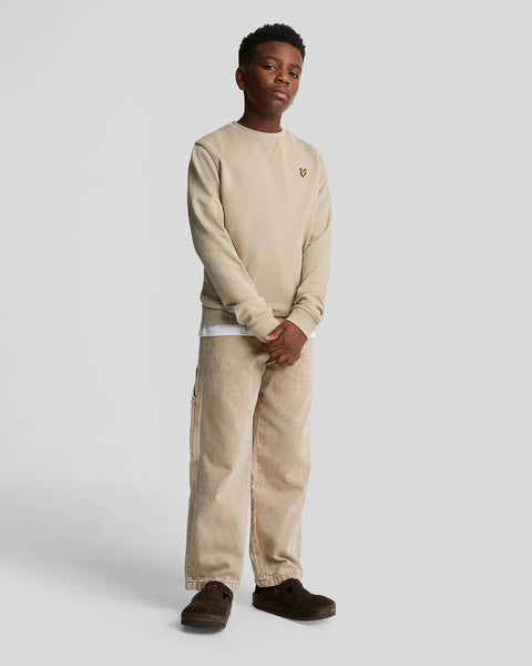 Lyle & Scott - MLB2000V Crek Neck Sweat - Z151 Stone