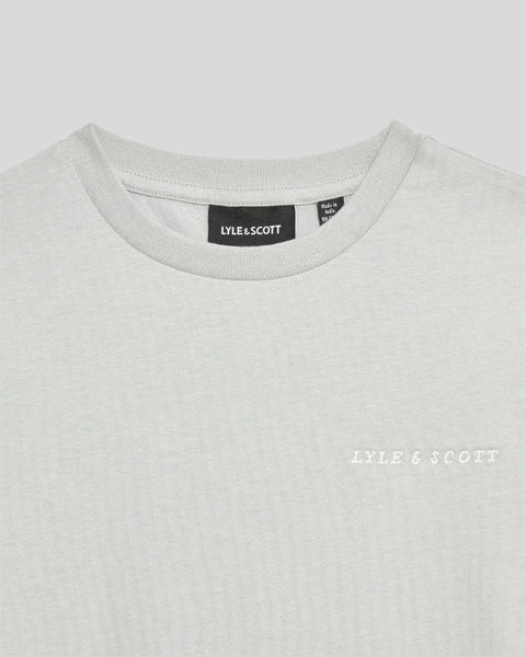Lyle & Scott - TSB2012V Script Embroided Tee - X570 Grey Mirage