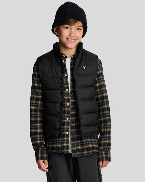 Lyle & Scott - JKB2001V Wadded Gilet - Z865 Jet Black