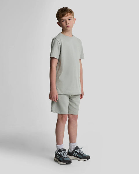 Lyle & Scott - MLB2022V Script Embroided Shor - X570 Grey Mirage