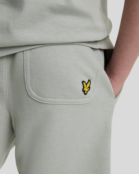 Lyle & Scott - MLB2022V Script Embroided Shor - X570 Grey Mirage
