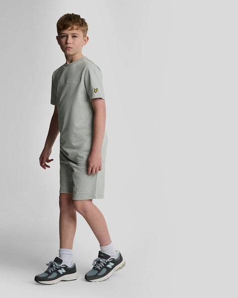 Lyle & Scott - MLB2022V Script Embroided Shor - X570 Grey Mirage